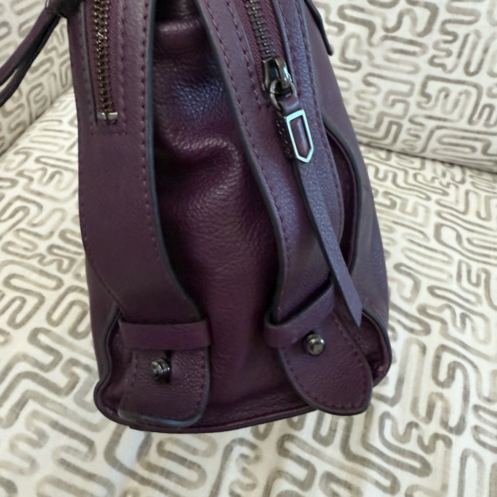 Botkier Dark Purple Satchel Bag - Picture 4 of 13